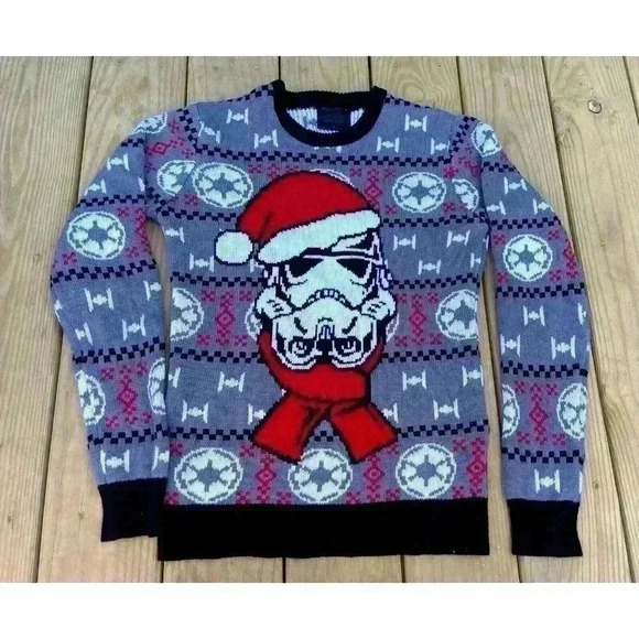 Thinkgeek Ugly Christmas sweater Star Wars - Picture 1 of 5